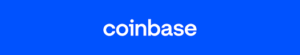 Coinbase Logo Banner , Buy Sell , Trade,Deposiut and Withdraw Crytpo worldwide including the U.K
